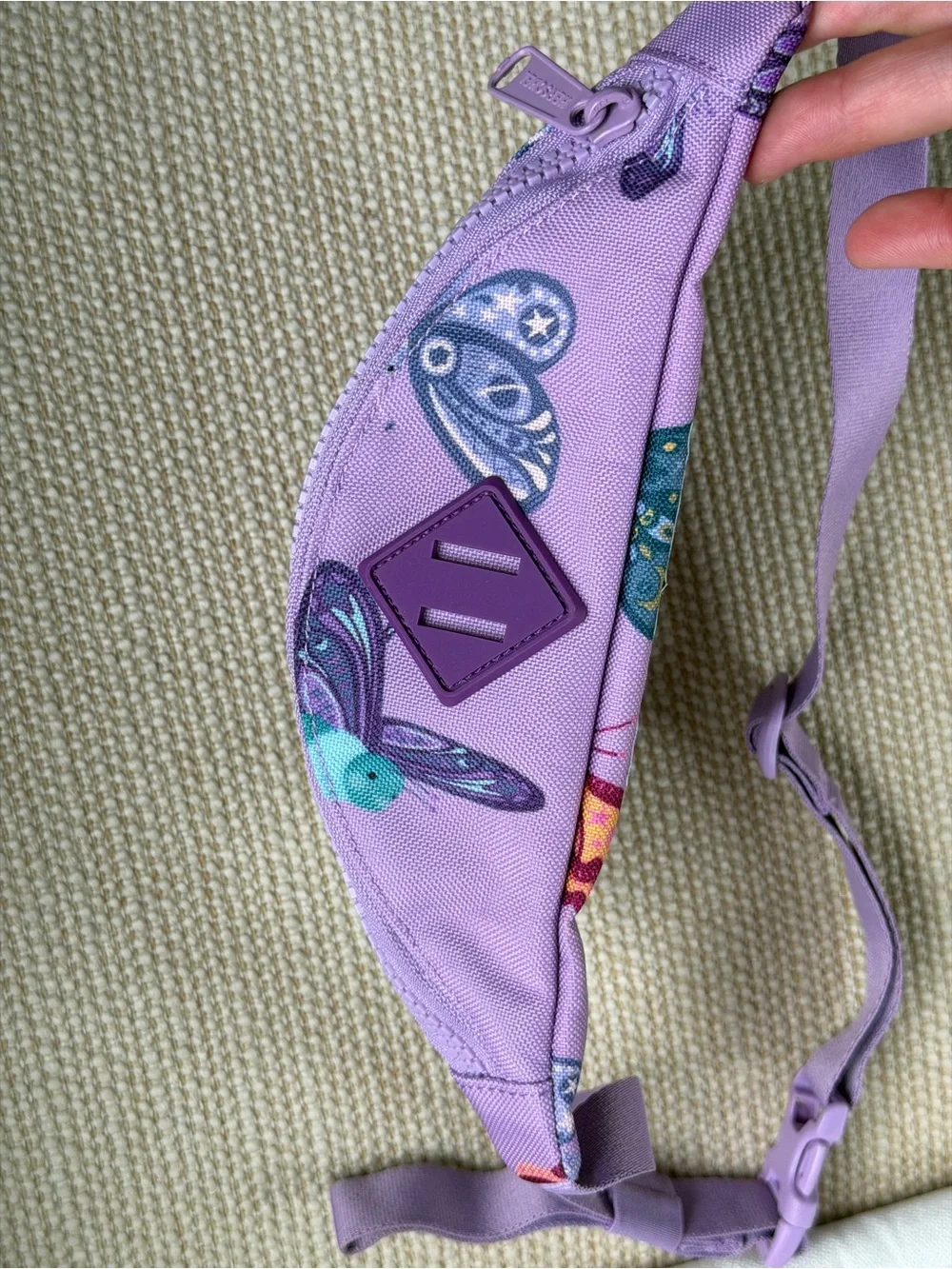 Little Herschel Heritage Hip Pack In Butterfly Lavendula 1 Liter Girls Purple